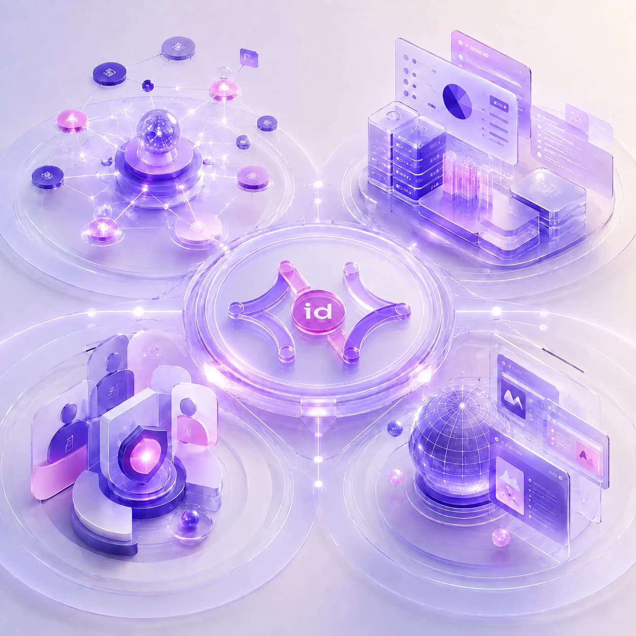 Nevelop product ecosystem connecting Portal AI, ERP, cooperative software, and website development